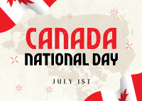 Canada National Day Postcard Image Preview