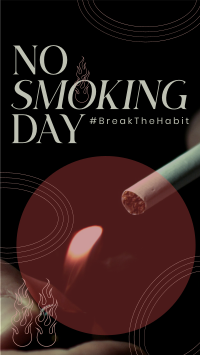 Modern No Smoking Day Facebook Story Design