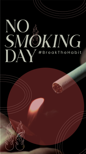 Modern No Smoking Day Facebook story Image Preview