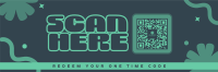 Quirky QR Discount Deal Twitter Header Design