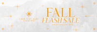 Fall Flash Sale Twitter Header Design