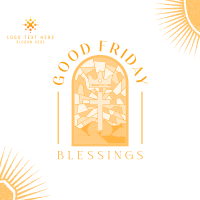 Good Friday Blessings Instagram Post Design