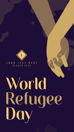 Refugees Facebook story Image Preview