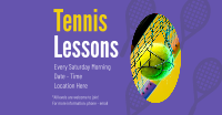 Tennis Lesson Facebook ad Image Preview