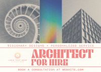 Editorial Architectural Service Postcard Design