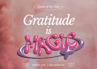 Metallic Magic Gratitude  Postcard Image Preview