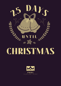 Days Away Christmas Poster Design