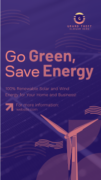 Solar & Wind Energy  Facebook Story Design