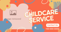 Abstract Shapes Childcare Service Facebook ad Image Preview