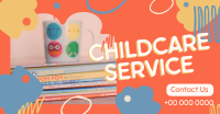 Abstract Shapes Childcare Service Facebook Ad Preview