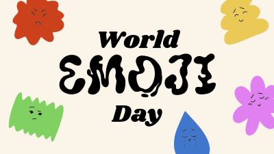 Emoji Day Blobs Facebook event cover Image Preview