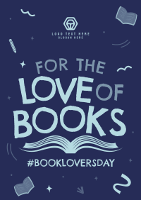 Book Lovers Doodle Poster Image Preview