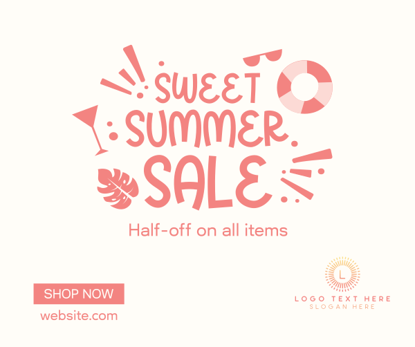 Sweet Summer Sale Facebook Post Design Image Preview