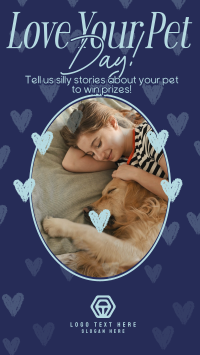 Retro Love Your Pet Day Instagram reel Image Preview