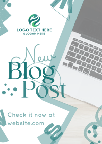 Assorted Shapes Blog Flyer Design