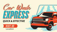 Vintage Auto Car Wash Facebook event cover Image Preview