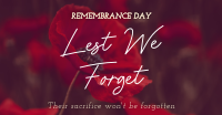 Remember Their Sacrifice Facebook ad Image Preview