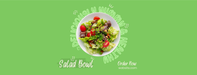 Vegan Salad Bowl Facebook cover Image Preview