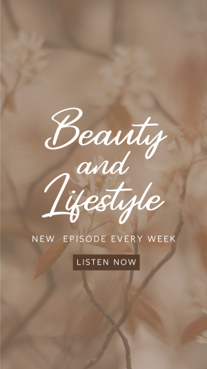 Beauty and Lifestyle Podcast Facebook story Image Preview