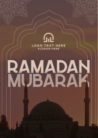 Traditional Ramadan Greeting Poster Design