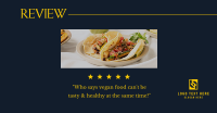 Vegan Food Review Facebook ad Image Preview