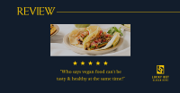 Vegan Food Review Facebook ad Image Preview