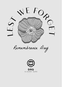 Memorial Poppy Flyer Image Preview