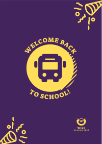 Welcome Back School Bus Flyer Image Preview