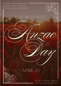 Elegant Anzac Day Flyer Image Preview