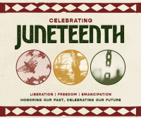 Retro Juneteenth Greeting Facebook post Image Preview