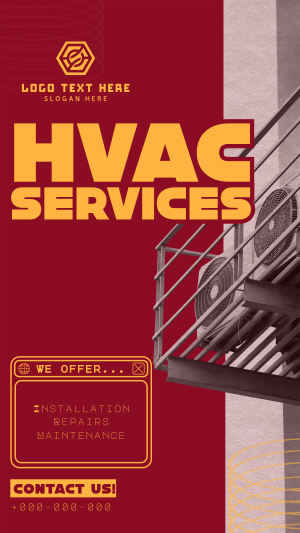 Y2K HVAC Service Instagram story Image Preview