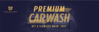 Premium Car Wash Twitter Header Design
