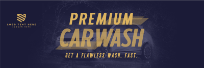 Premium Car Wash Twitter header (cover) Image Preview