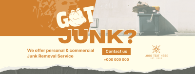 Junk Removal Service Facebook Cover Image Preview