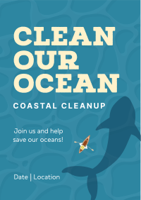 Clean The Ocean Flyer Design