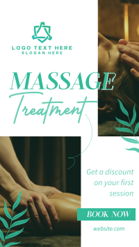 Relaxing Massage Treatment Instagram Story Design