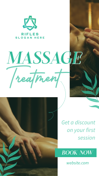 Relaxing Massage Treatment Instagram story Image Preview