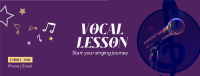 Vocal Lesson Facebook Cover Design