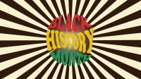 Groovy Black History Zoom Background Image Preview