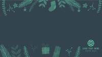 Christmas Socks Zoom Background Design