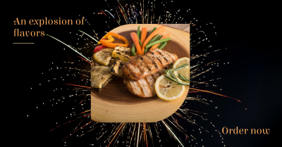 Chicken Fireworks Facebook ad Image Preview