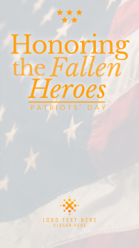 Honoring Fallen Soldiers Instagram story Image Preview