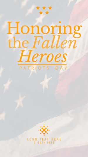 Honoring Fallen Soldiers Instagram story Image Preview