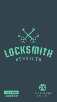 Locksmith Emblem Facebook story Image Preview
