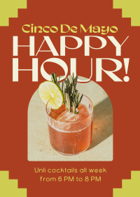 Cinco De Mayo Happy Hour Poster Image Preview
