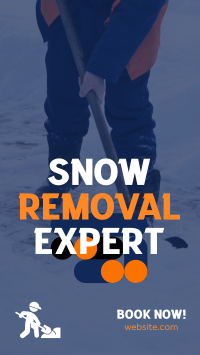 Snow Removal Expert YouTube Short Design