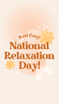 National Relaxation Day Greeting Facebook story Image Preview