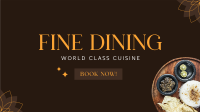 Fine Dining Facebook Event Cover Design