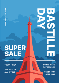 Bastille Day Sale Flyer Image Preview