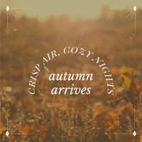 Autumn Arrives Quote Instagram Post Design